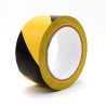 Ruban adhésif d'avertissement en PVC jaune et noir