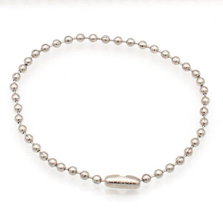 Lot de 100 chaînettes boule avec attaches grain de riz