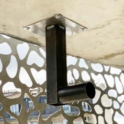 Support mural de miroir de circulation