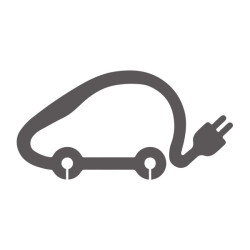 Pochoir pictogramme voiture électrique en pvc