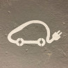 Pochoir pictogramme voiture électrique en pvc