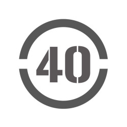 Pochoir vitessse limitée à 40 en pvc