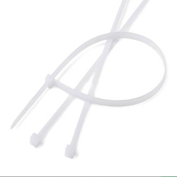 Lot de 100 serre-câbles blancs attache câbles