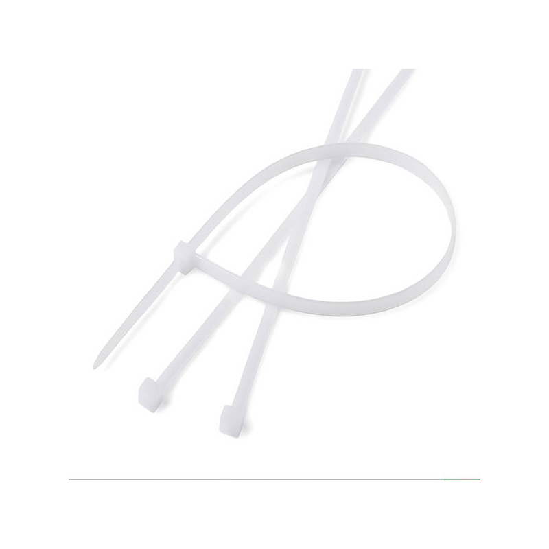Lot de 100 serre-câbles blancs attache câbles