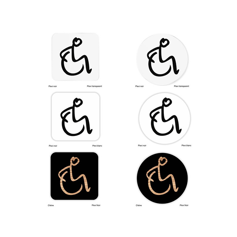 Fond plexiglas pour pictogramme