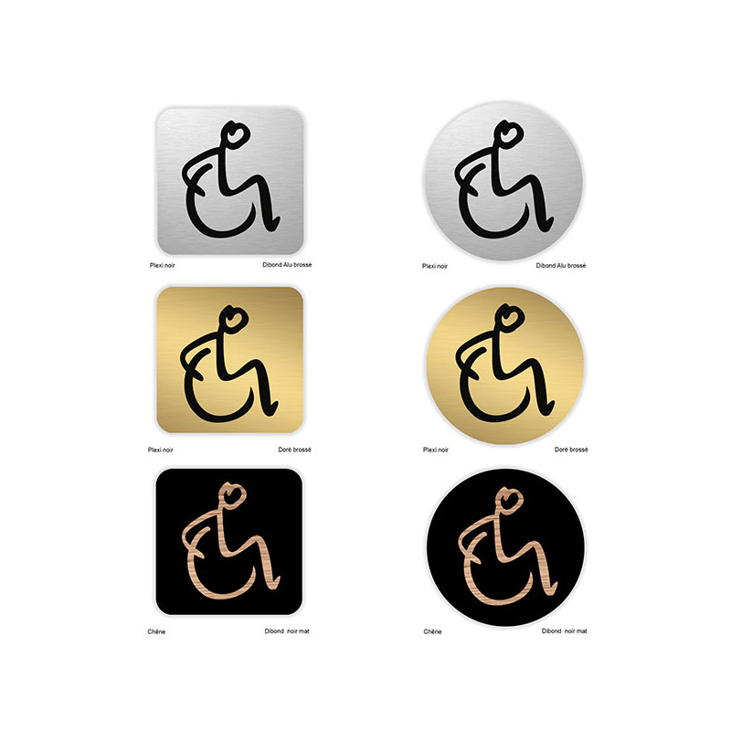 Fond Dibond Aluminium pour pictogramme