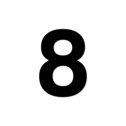 Chiffre découpé laser : 8