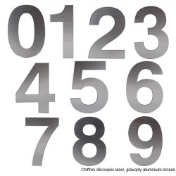 Chiffre découpé laser : 9