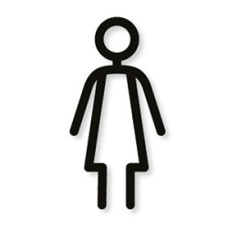 Pictogramme découpé au laser : FEMME