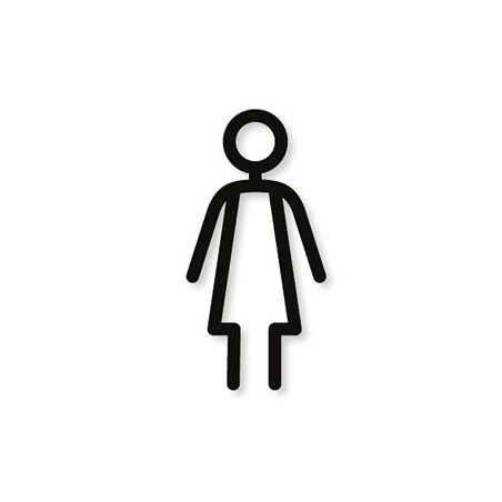 Pictogramme découpé au laser : FEMME