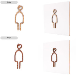 Pictogramme découpé au laser : HOMME TYPO MARQUEUR