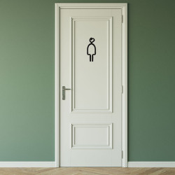 Pictogramme découpé au laser : HOMME TYPO MARQUEUR