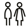 Pictogramme découpé au laser : HOMME ET FEMME
