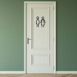 Pictogramme découpé au laser : HOMME ET FEMME