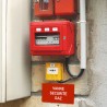Panneau Plaque réglementaire ou normalisée Plaque réglementaire normée  Vanne Sécurité Gaz  en pvc