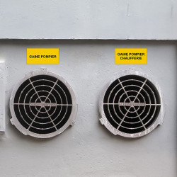 Panneau Plaque réglementaire ou normalisée Plaque réglementaire normée  Gaine Pompier  en pvc