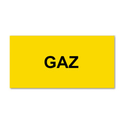 Panneau Plaque réglementaire ou normalisée Plaque réglementaire normée  Gaz  en pvc