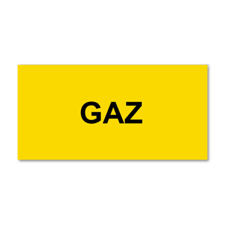 Panneau Plaque réglementaire ou normalisée Plaque réglementaire normée  Gaz  en pvc