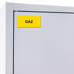 Panneau Plaque réglementaire ou normalisée Plaque réglementaire normée  Gaz  en pvc