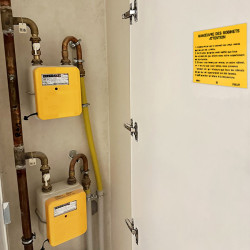 kit de 2 plaques de consigne T200 (repérage de robinet) avec 6 chiffres montés