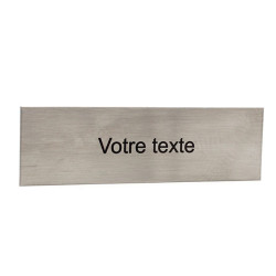 Étiquette gravure laser sur inox 1 ligne