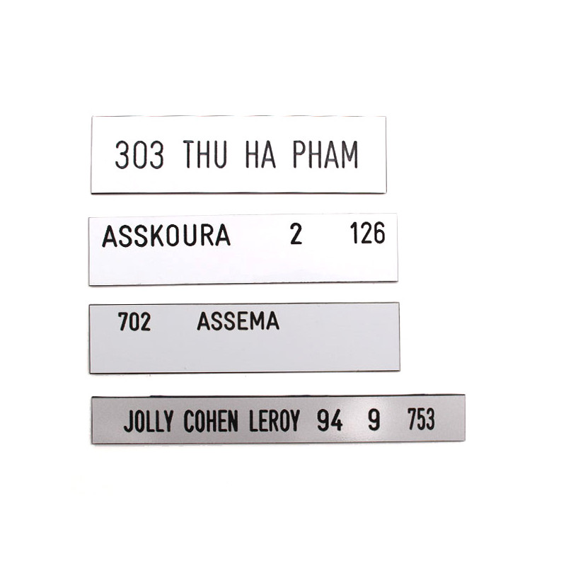 étiquette normalisée de boite aux lettres