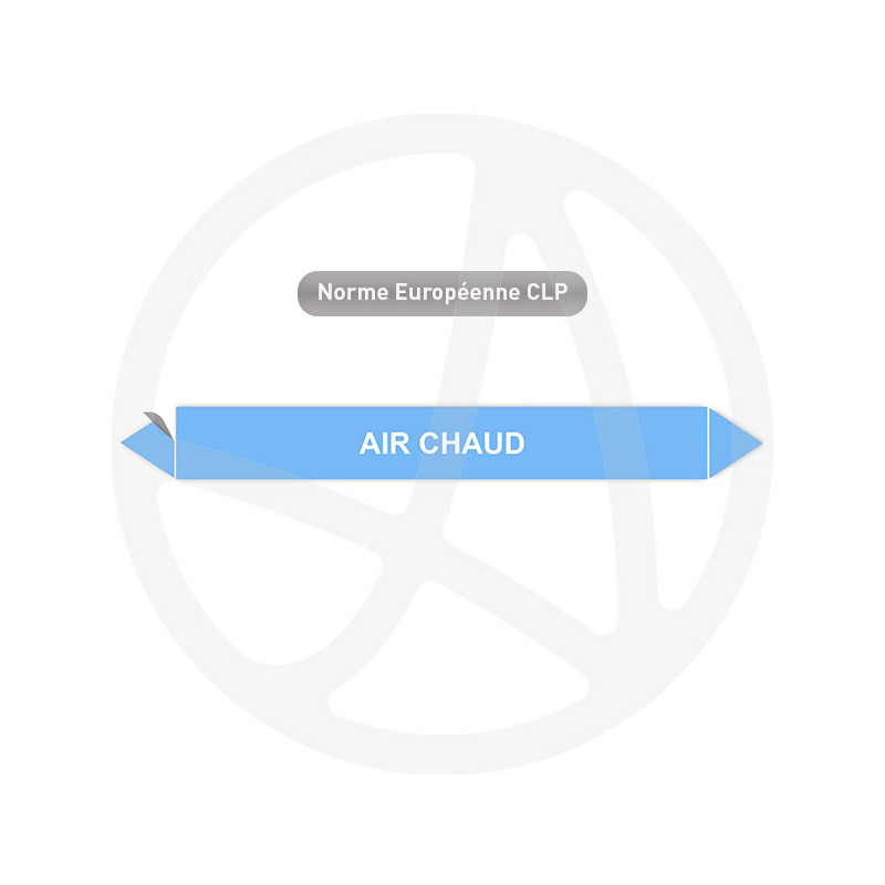 Marqueur de tuyauterie CLP Air chaud