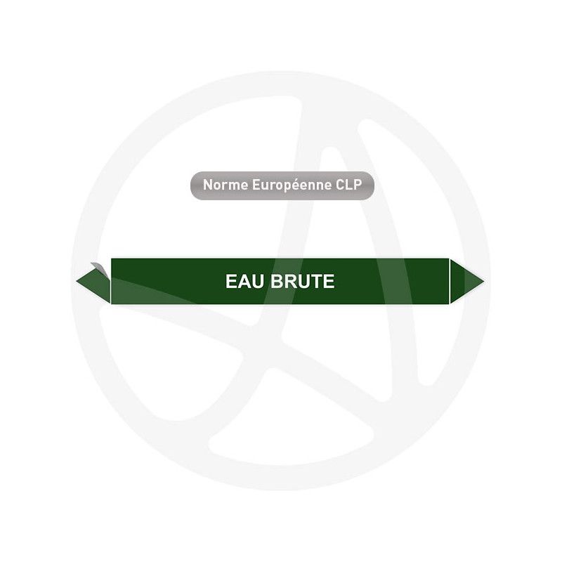 Marqueur de tuyauterie CLP Eau brut