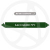 Marqueur de tuyauterie CLP Eau chaude 70°C