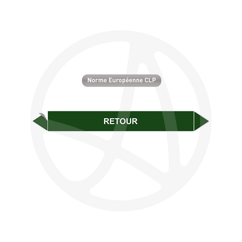 Marqueur de tuyauterie CLP Retour