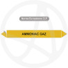 Marqueur de tuyauterie CLP Ammoniac gaz