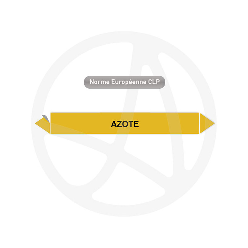 Marqueur de tuyauterie CLP Azote