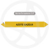 Marqueur de tuyauterie CLP Azote gazeux