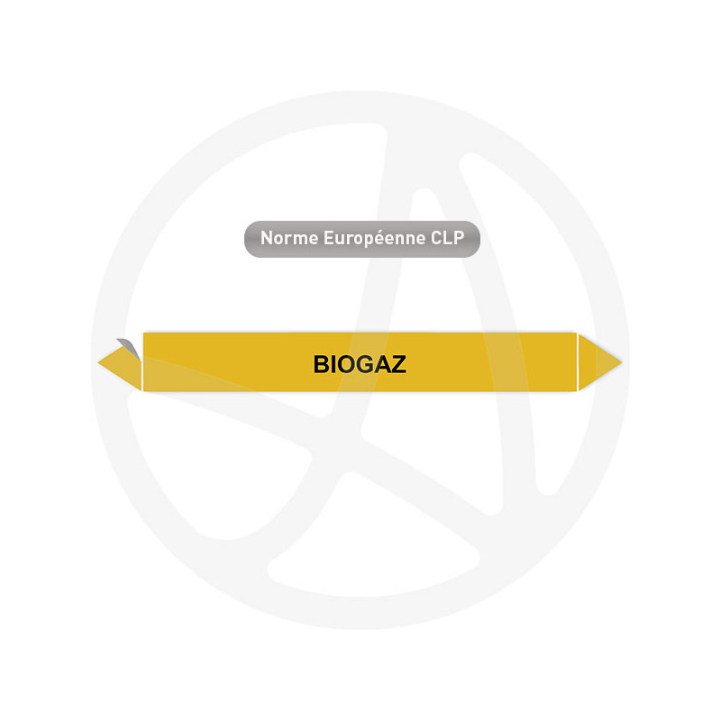 Marqueur de tuyauterie CLP Biogaz