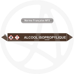 Marqueur de tuyauterie CLP Alcool isoprophylique