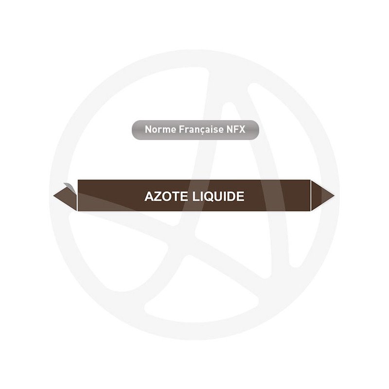 Marqueur de tuyauterie CLP Azote liquide