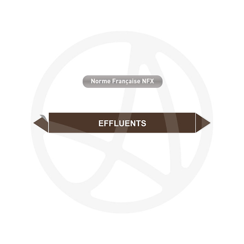 Marqueur de tuyauterie CLP Effluents