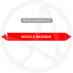 Marqueur de tuyauterie CLP Boucle incendie