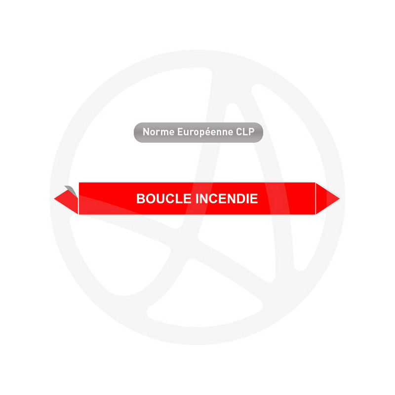 Marqueur de tuyauterie CLP Boucle incendie