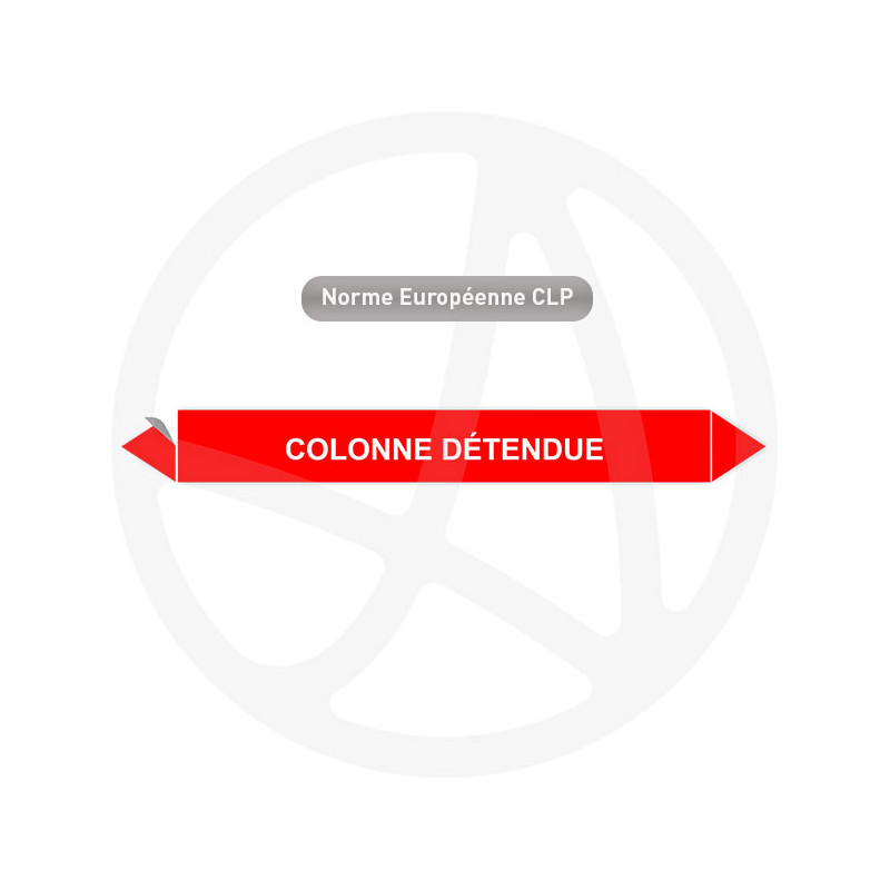 Marqueur de tuyauterie CLP Colonne détendue