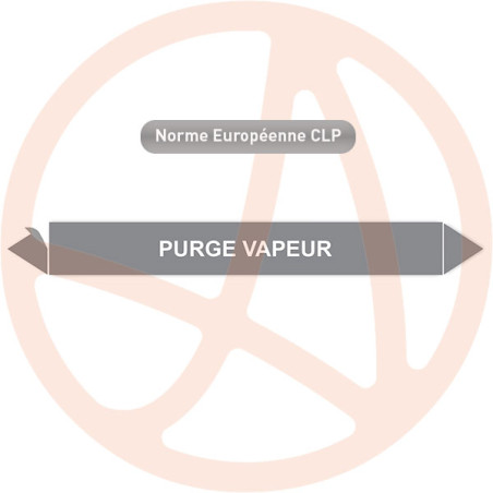 Marqueur de tuyauterie CLP Purge vapeur
