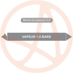 Marqueur de tuyauterie CLP Vapeur 1