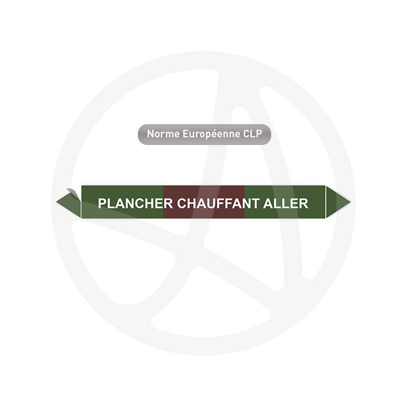 Marqueur de tuyauterie CLP Plancher chauffant aller