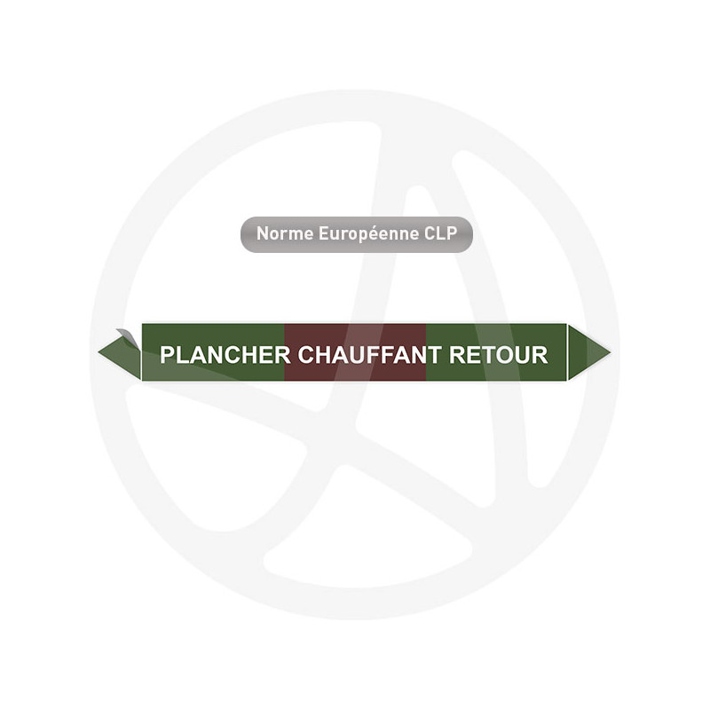 Marqueur de tuyauterie CLP Plancher chauffant retour