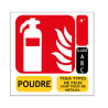 Signalétique Panneau Extincteur Classe ABC carré