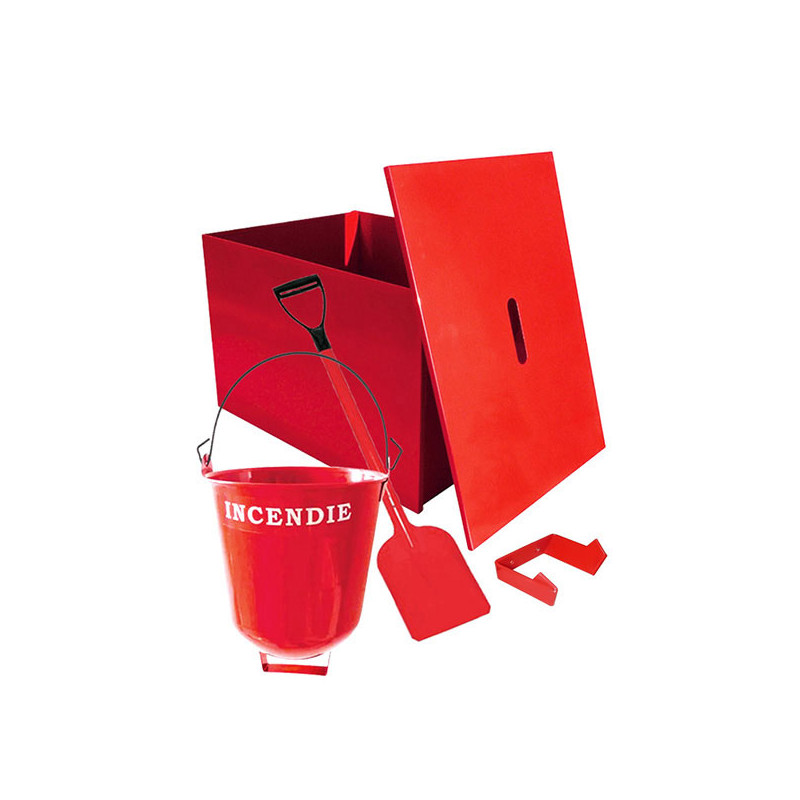 Kit Bac à  sable / seau / pelle de sécurité incendie