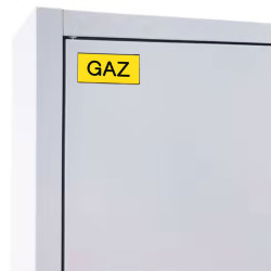 Étiquette de gaine technique  GAZ