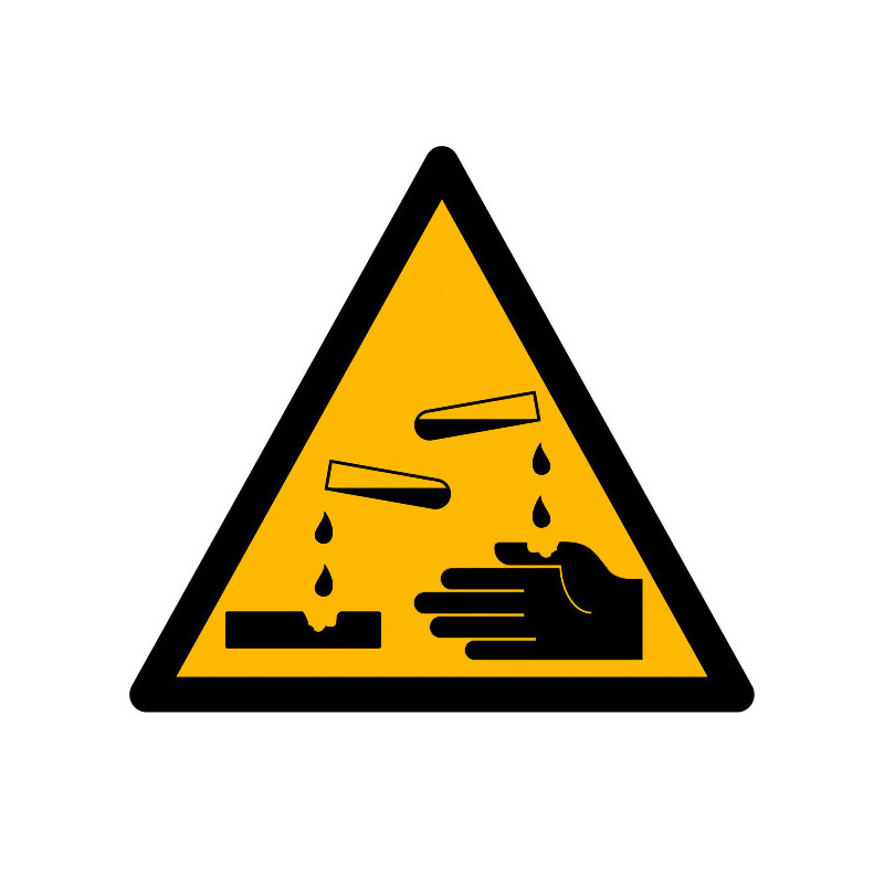 Pictogramme danger  Produit corrosif