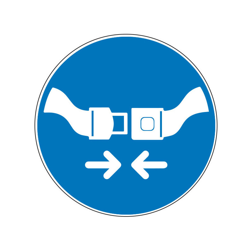Pictogramme obligation  Attacher sa ceinture de sécurité