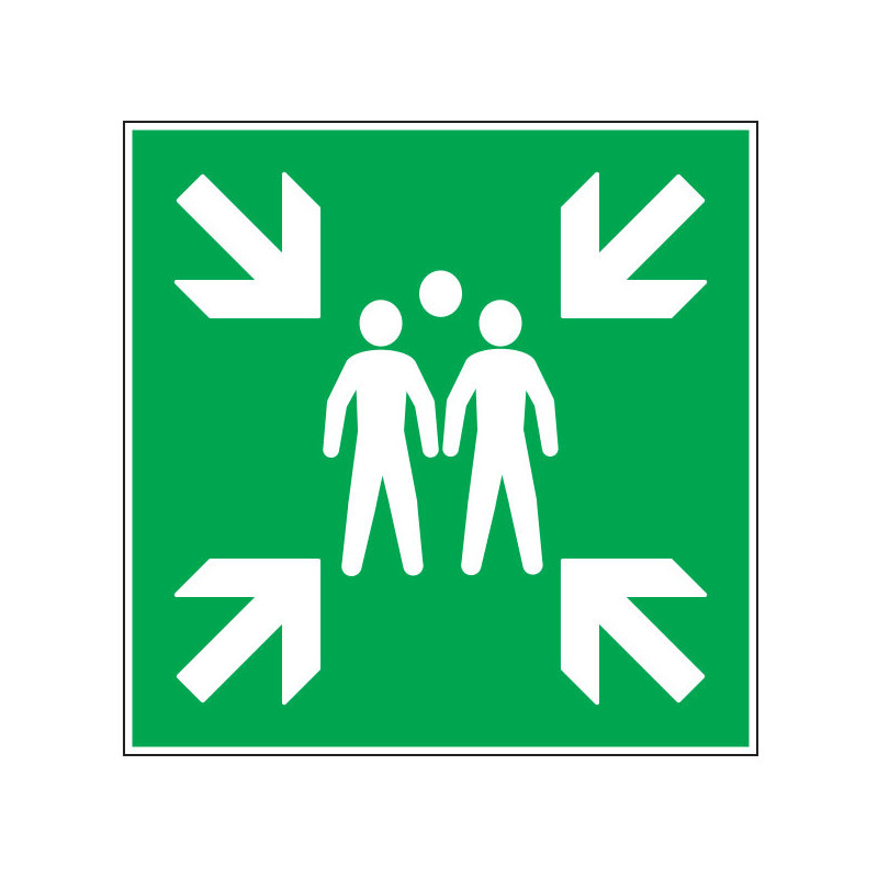 Pictogramme de secours  Point de rassemblement